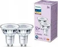Llambë LED Philips GU10, 4.6W, 355lm, xham i tejdukshëm, 2 copë