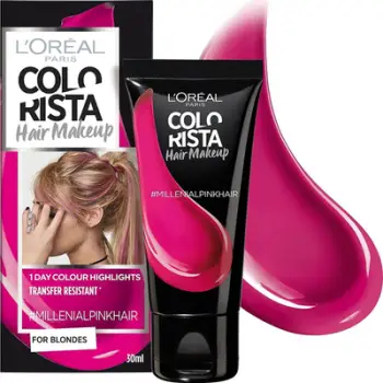 Bojë flokësh L'Oreal Paris Colorista Makeup #millenialpink, gjysmë permanente, 30ml, rozë