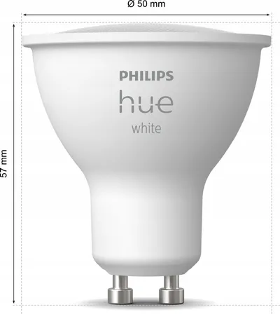 Llambë LED Philips Hue 23017000, GU10, dritë e bardhë e ngrohtë, me Bluetooth - 2