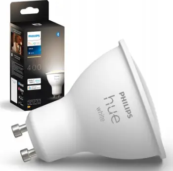 Llambë LED Philips Hue 23017000, GU10, dritë e bardhë e ngrohtë, me Bluetooth