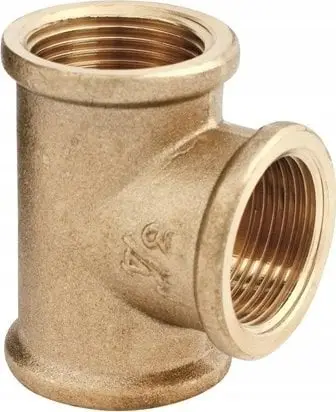 Fiting T mesi F, 3/8", ujë dhe pneumatike