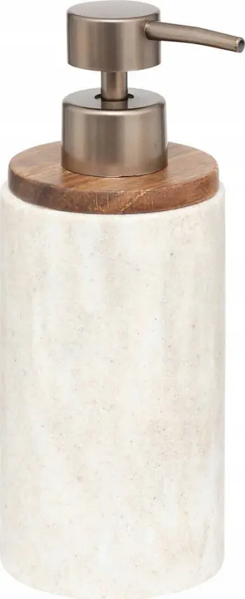 Dispenzer sapuni Wenko Côme, efekt travertine, poliçrezinë, bezhë