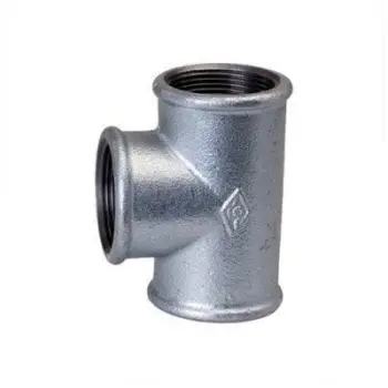 Fiting T për zorrë fleksibël Meide Group PIPE TEA 1 1/4 ZN V, 1 1/4", i galvanizuar, metalik