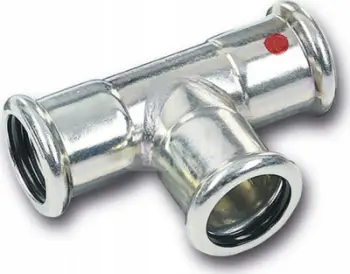Nyje tresh SANHA Therm Reducing Tee 3xFI, 42x15x42, çelik karboni i galvanizuar
