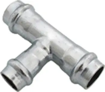 Fiting T presimi çeliku IBP, 15mm, për tubacione, metalik