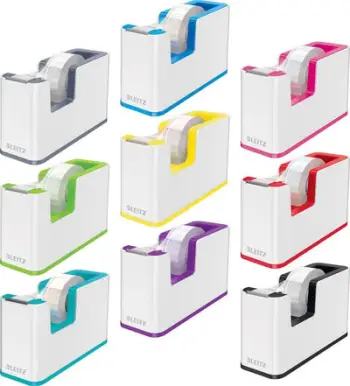 Dispenzer shiritash Leitz WOW, për përdorim me një dorë, me shirit ngjitës