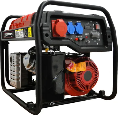 Gjenerator trefazor Tryton TOG5500, 5.5kW, 230V 400V, i kuq - 1