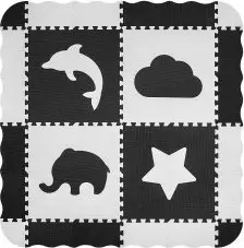 Dyshek puzzle shkumë Milly Mally Jolly 2x2, antirrëshqitës, gri