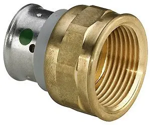 Fiting tranzicioni bronzi Viega 607975, 20 x 1/2, me shkëlqim