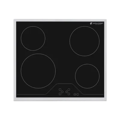 Pllakë montuese Favorit, 4 zona, inox - 1