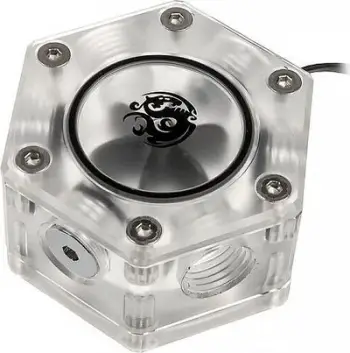 Tregues rrjedhjeje Bitspower Hexagon Flow Indicator, RGB, G1/4", transparent