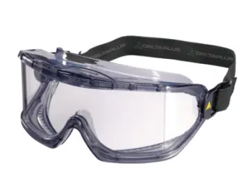 Syze mbrojtëse Delta Plus GALERAS GALERVI, polikarbonat transparent, ventilim indirekt, të tejdukshme
