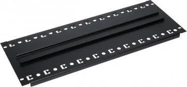 Pllakë montuese rack Pulsar A19-TS-35/BL-4U, 19", 4U, e zezë - 1