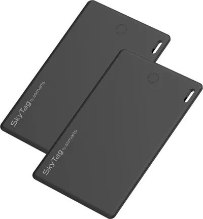 Gjetës lokacioni 4smarts SkyTag Wallet, Bluetooth, set 2 copë, i bardhë - 1