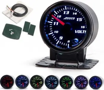 Tregues voltmetër ADDCO 52mm, DC 10–15V, i zi