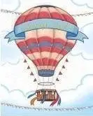 Kartolinë urimi HENRY B6 Balloon, format B6, me zarf, shumëngjyrëshe