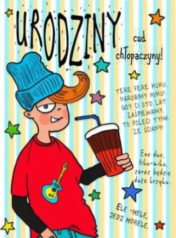Kartolinë urimi Henry Birthday Card Boy II, palosëse, me llak holografik