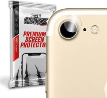 Mbrojtës kamere GrizzGlass për Apple iPhone 7, xham hibrid, set 2 copë, transparent