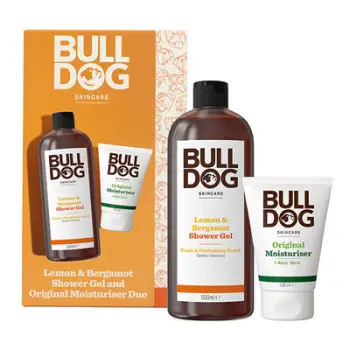 Set për meshkuj Bulldog Lemon & Bergamot, xhel dushi 500 ml + krem hidratues 100 ml