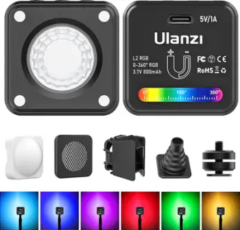 Llambë LED Ulanzi L2 Compact, RGB, 4W, bateri 800mAh