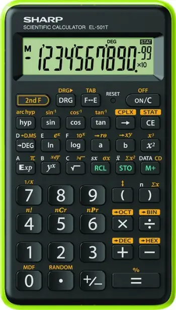 Calculator shkencor Sharp EL501TBGR, ekran 2 rreshta, plastik, gri