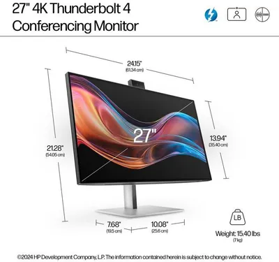 Monitor HP Series 7 Pro 727pm, 27", 4K, i zi - 1