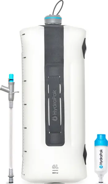 Rezervuar uji Hydrapak Seeker 6L, me filtër të integruar, me rubinet Camp Tap, gri