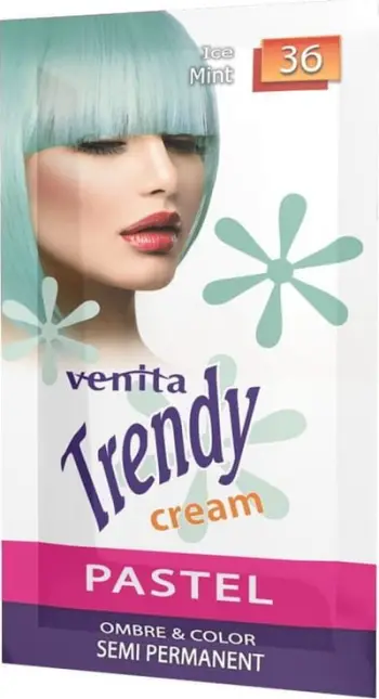 Bojë flokësh Venita Trendy Cream Ultra 36 Ice Mint, e përhershme, 35g