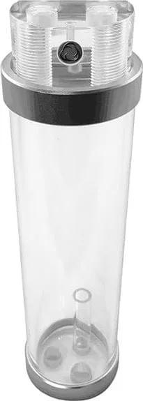 Rezervuar uji PC Singularity Computers Protium 200mm, akrilik transparent, argjend i lustruar - 1
