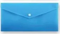 Zarf plastik Penmate Snap Fastener B6, PP, blu - 1