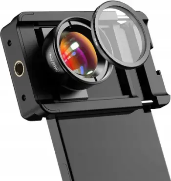 Objektiv telefoni APEXEL APL-HB100CPL, lentë CPL, 100 mm, i zi