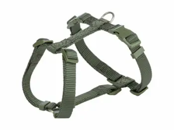 Parzmore qeni Trixie Premium H Harness, 30 44x1 cm XS, me qafore dhe lash, jeshile ulliri