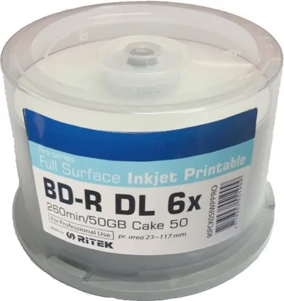 Disqe Traxdata BD-R DL (TRBDL50), 50 GB, 6x, 50 copë - 1