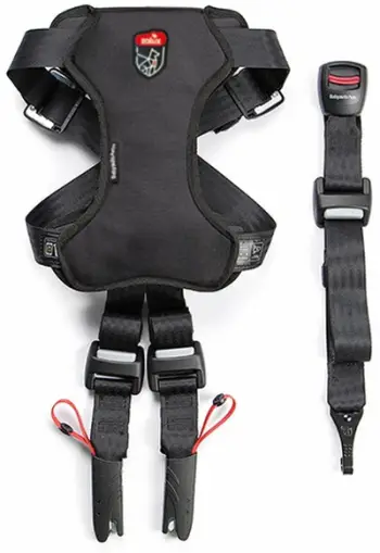 Parzmore sigurie për qen Zolux Travel, sistem ISOFIX, TOP TETHER, e zezë