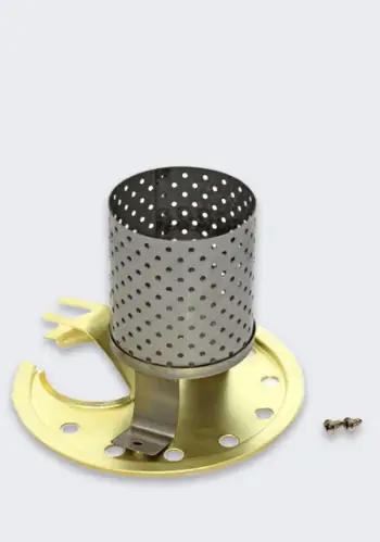 Pllakë radiator dhe mbrojtëse për llambë Petromax HK3, çelik rezistent ndaj nxehtësisë, për përdorim në natyrë