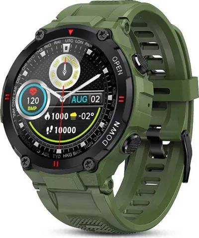 Smartwatch Giewont GW430-3, ekran me ngjyra, rezistent ndaj ujit, jeshil - 2