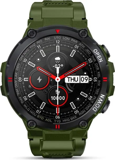 Smartwatch Giewont GW430-3, ekran me ngjyra, rezistent ndaj ujit, jeshil - 4