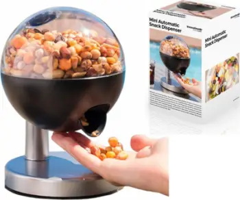 Automat për karamele InnovaGoods Mini, me sensor prekjeje, për fruta të thata dhe karamele, i bardhë