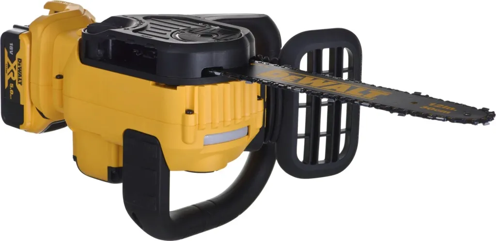 Sharrë me zinxhir Dewalt DCM565P1, 18V, shufër 30 cm, e verdhë - 9