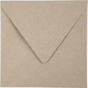 Zarfe të ricikluara Creativ 20524, 16x16 cm, 120 g, kafe