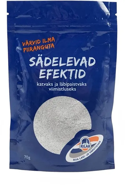 Glitter uji SPARKLING EFFECTS, për bojëra dhe llak, 70 g, argjend - 1