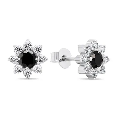 Vathё Brilio Silver Flowers EA577WBC - 1