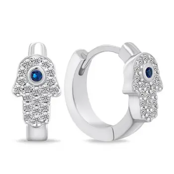 Vathё Brilio Silver Hamsa EA667W