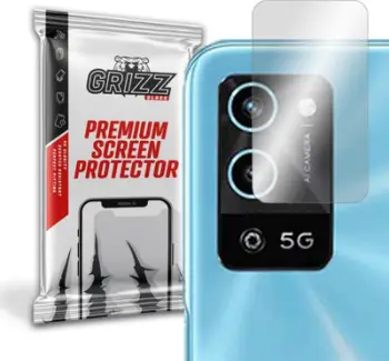 Mbrojtës kamere GrizzGlass për Oppo A56 5G, xham hibrid, paketim OxyFree, transparent
