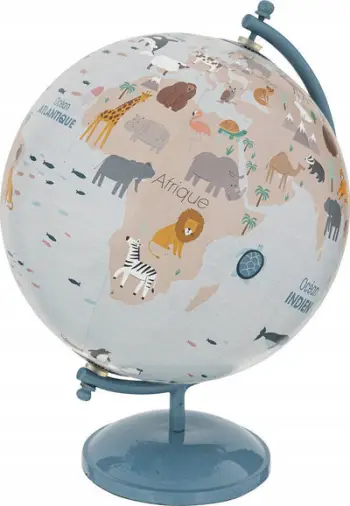 Glob dekorativ metalik Atmosphera Interior Designer, 20cm, blu