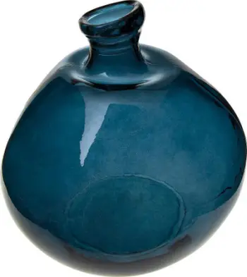 Vazë qelqi Atmosphera Dame Jeanne, 33cm, blu e errët