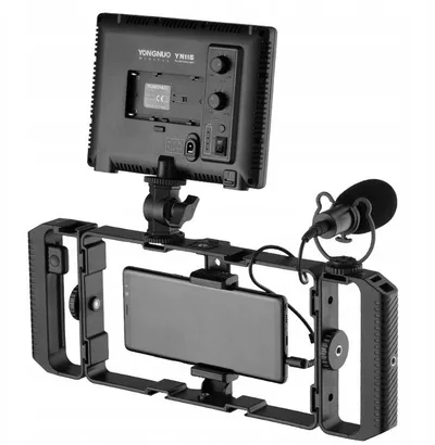 Rig video për smartphone JJC, universal, me telekomandë Bluetooth, i zi - 2