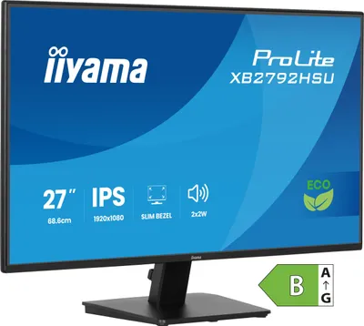 Monitor Iiyama ProLite X2792HSU-B1, 27", Full HD, i zi - 1