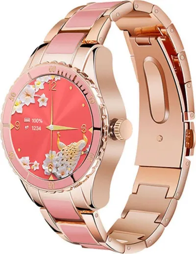 Smartwatch për gra Rubicon RNCE82, IP67, Bluetooth, rozë e artë - 1