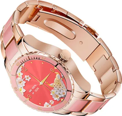 Smartwatch për gra Rubicon RNCE82, IP67, Bluetooth, rozë e artë - 3